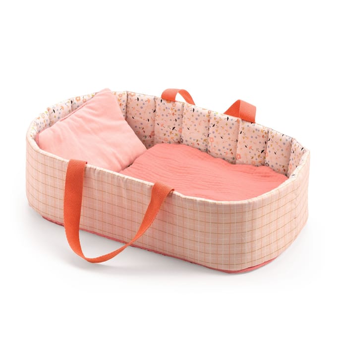 DJECO poppendraagmand Pink Lines 1.5 jr+