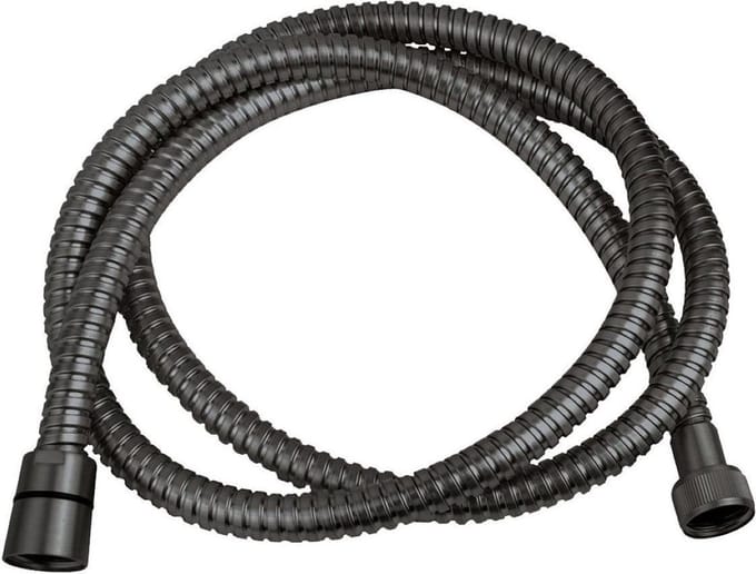 Wiesbaden luxe metalen doucheslang 150cm conisch Gunmetal