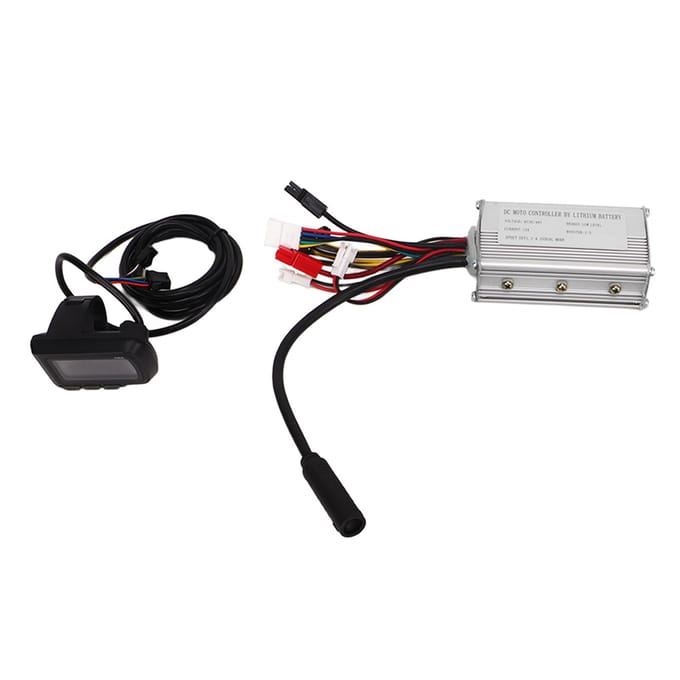 Elektrische Fiets Ombouwset met 15A Controller EN06 Paneel Duimgas Sensor voor 36V 48V 250W gray