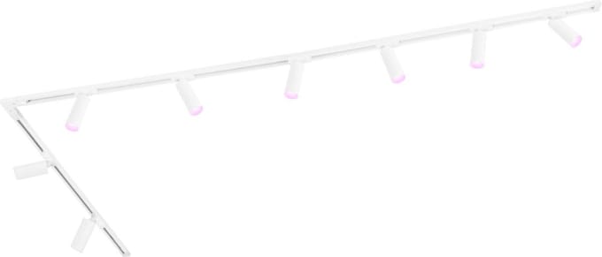 Ledvion - Smart LED Railverlichting 3M + 8 Railspots (4.9W - RGB - Wit - Dimbaar) - 1-Fase