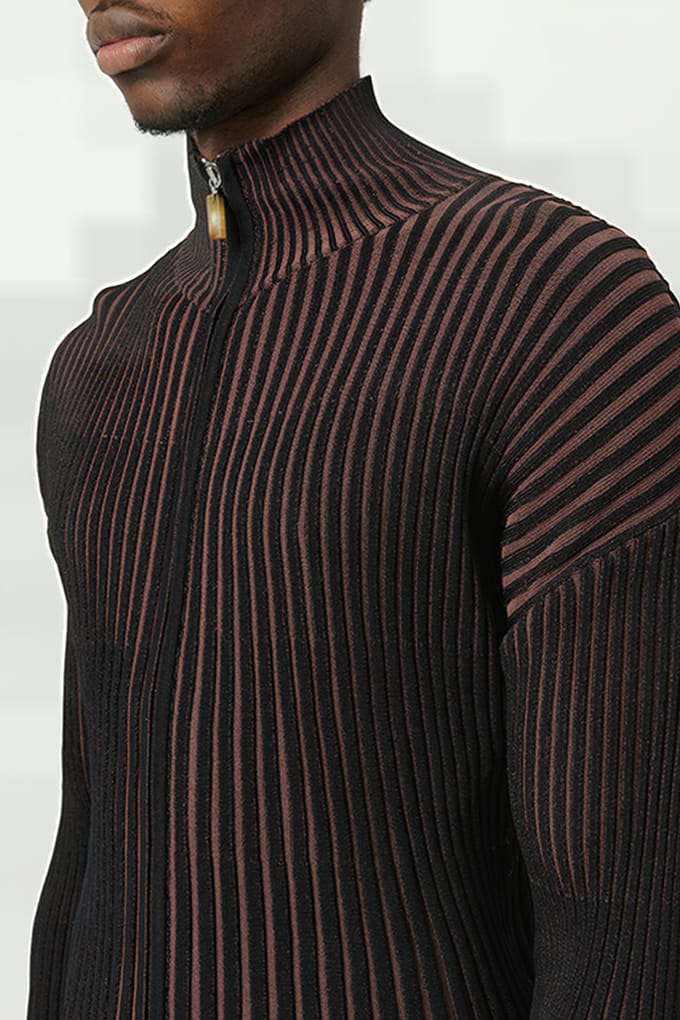 Soulland Nika Top Brown Multi Größe: XXS/XS | Strickpullover Outlet | Unisex | Braun