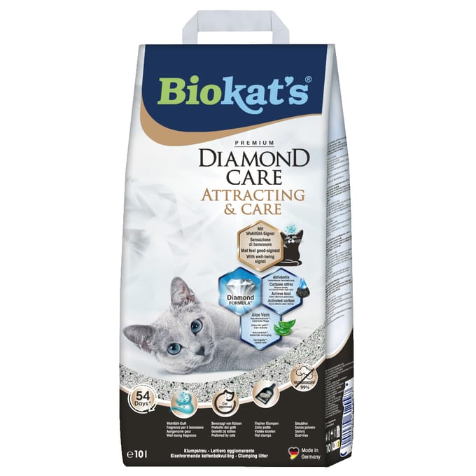 Biokat‘s Diamond Care Attracting & Care 10 L - Kattenbakvulling - Klontvormend