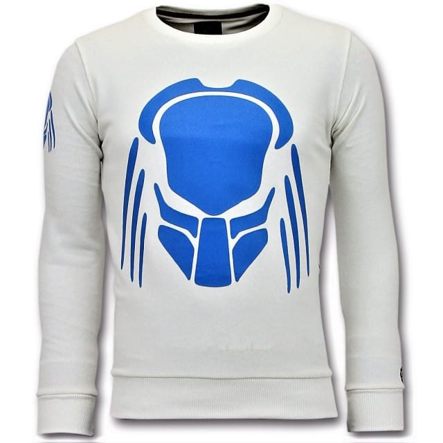 Sweater Heren - Predator Neon Print - Wit
