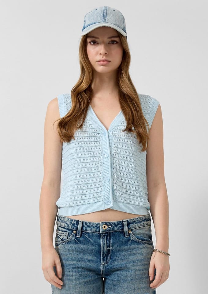 Dames sleeveless cardigan QS
