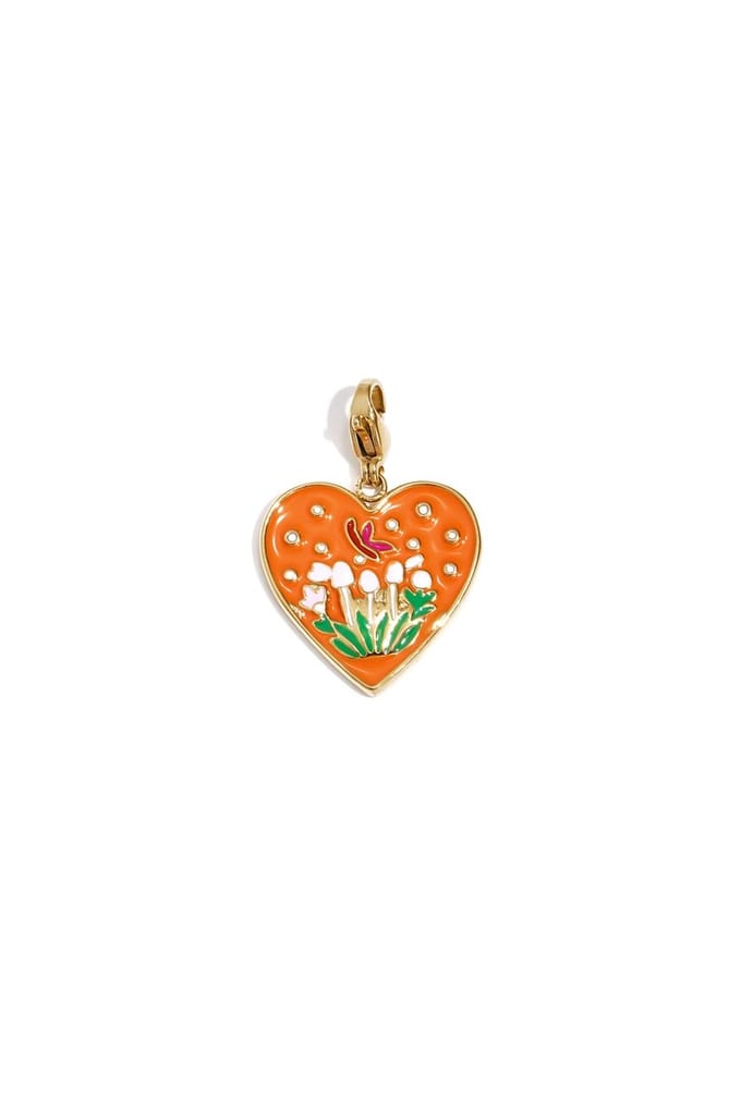 Sieraden bedel hart met tulpen diy