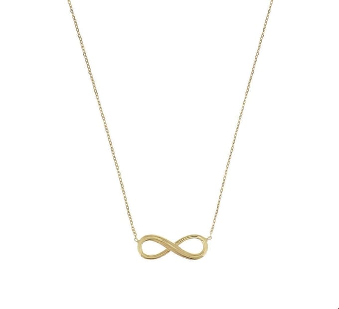 Huiscollectie 4017980 Collier Geelgoud Infinity 1,0 mm  41 + 2 cm
