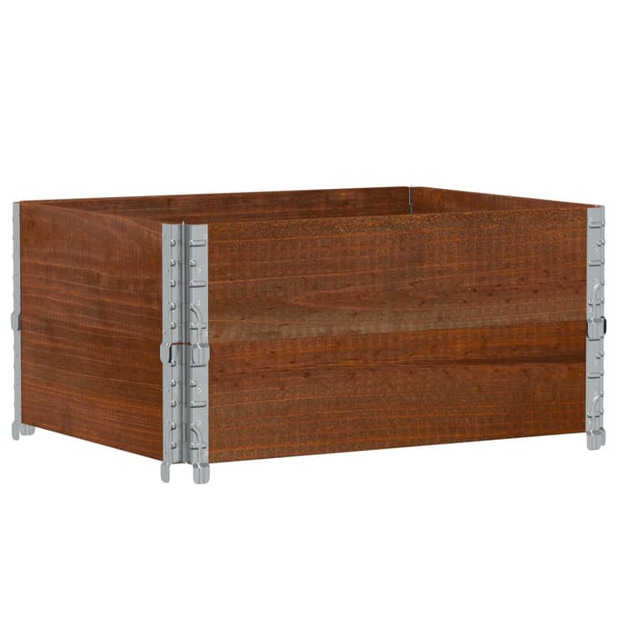vidaXL - Plantenbak - 80x60 - cm - massief - grenenhout - bruin