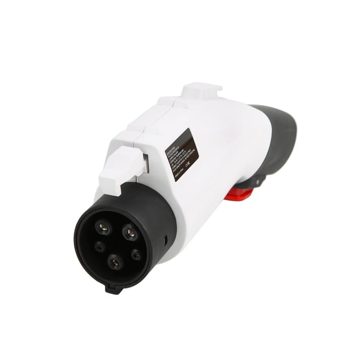 Vervangende oplaadadapter voor Tesla naar J1772 250V 60A draagbare oplaadadapter wit zwart