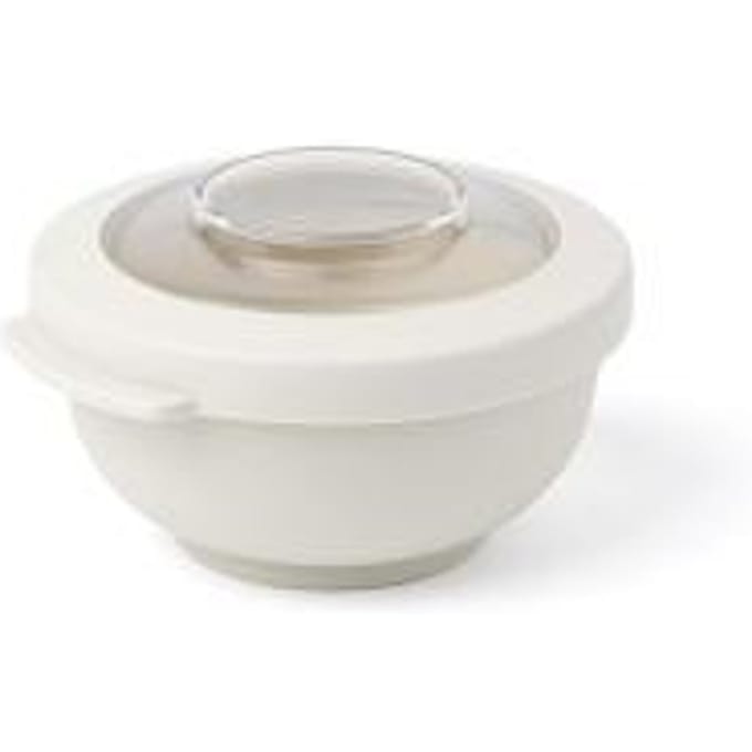 Amuse Life Bowl - Lunchbox - Compacte Vershouddoos met Tritan Deksel - Voor onderweg - Vaatwas en microgolfbestendig - 200 ml - Grijs