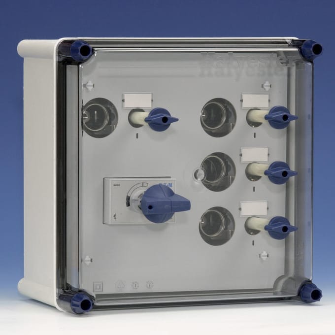 Eaton Halyester licht groepenkast 4 lichtgroepen en hoofdschakelaar GLS 404