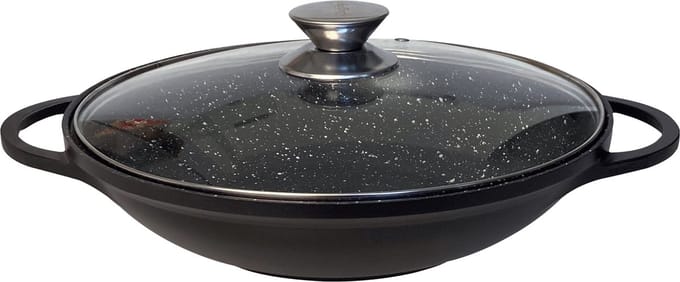Wok XL met deksel 36 cm - Inductie - Ovenbestendig