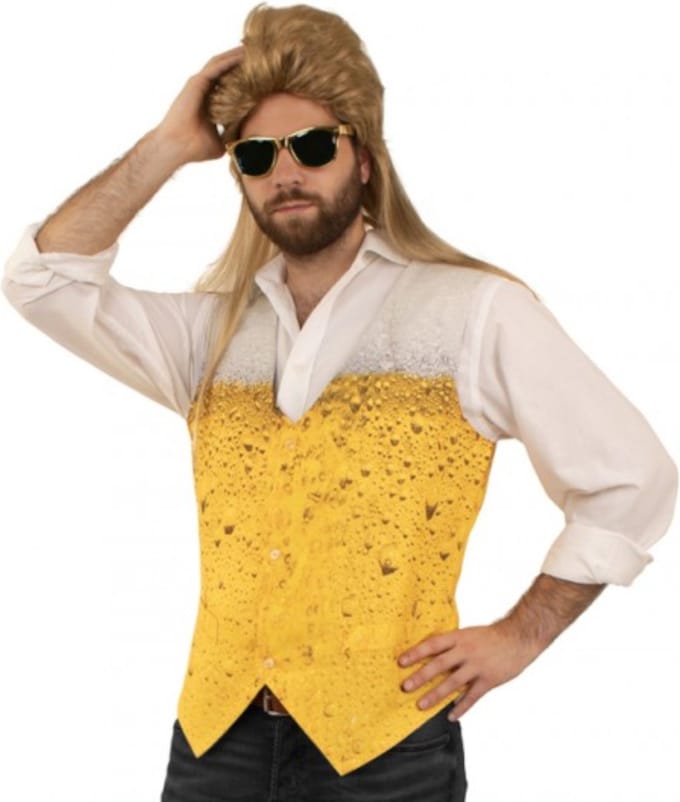 Gilet bier patroon unisex