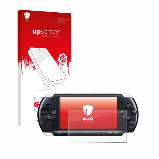 upscreen - Screenprotector voor Sony PSP 3000 - Folie Beschermfolie Beschermglas transparant