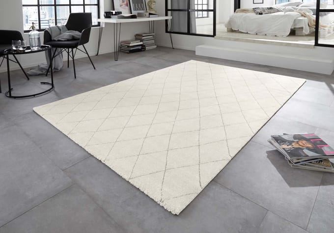 Design vloerkleed - Sannois lichtgrijs/grijs 120x170