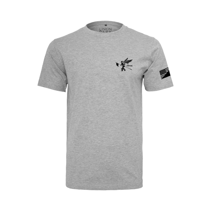 Merchcode Linkin Park - Linkin Park Flag Heren Tshirt - 5XL - Grijs