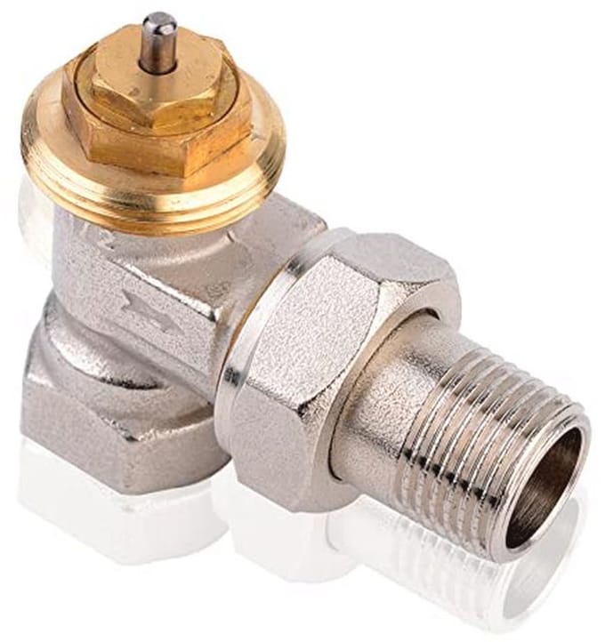 Thermostaatventiel Hoek 1/2" met Schroefverbinding voor Radiator Aansluiting