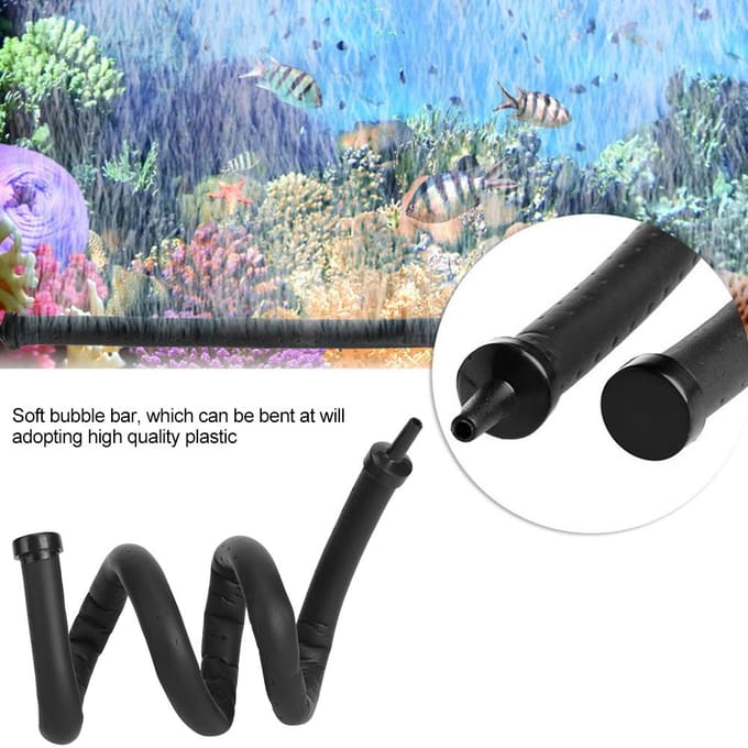 Aquarium Vissenkom Accessoires Vissenkom Plastic Zuurstof Luchtbel Diffuser Bar Buis Pomp45cm black
