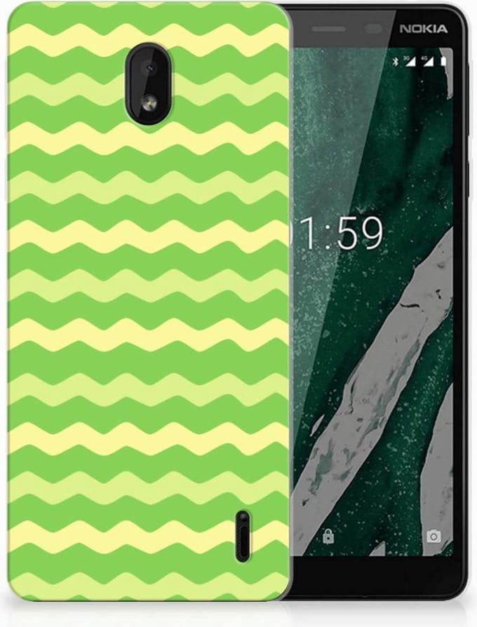 Nokia 1 Plus TPU bumper Waves Green