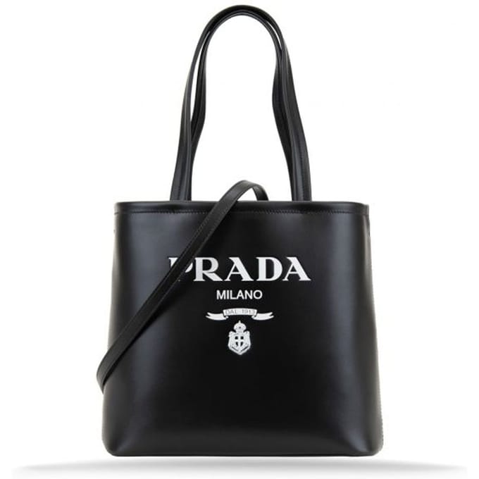 Prada Logo leren tas