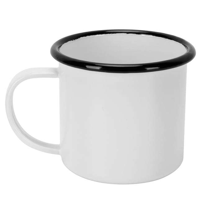 8cm 350ml Emaille Beker Milieuvriendelijke Verdikte Waterbeker voor Koffie Wijn Water wit