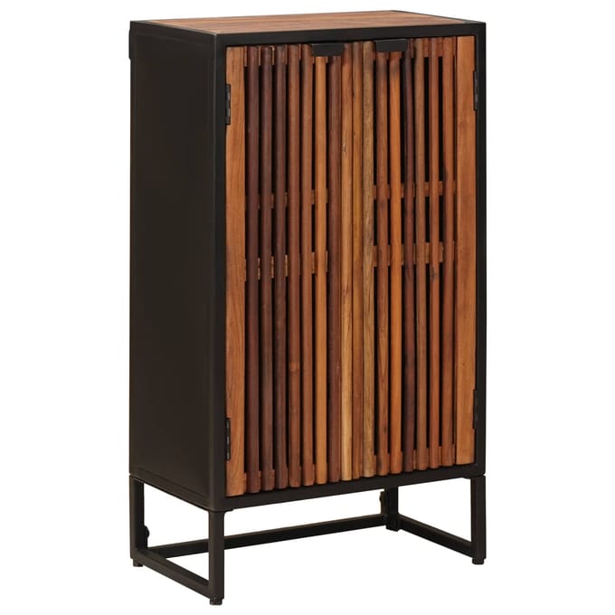 vidaXL - Highboard - 53 - x - 30 - x - 95 - cm - Massief - Mangohout - en - Geëngineerd - Hout