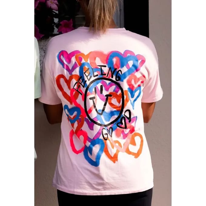 Dames-T-shirt Ju & Pa Graphiti