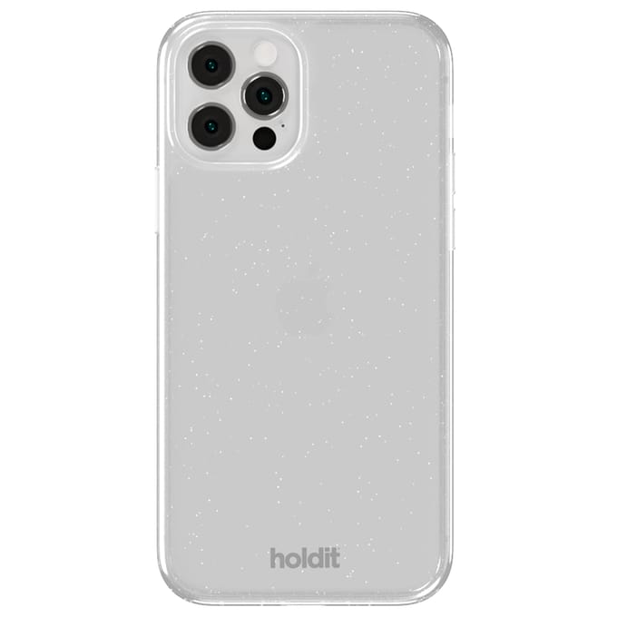 Holdit Glitter Case geschikt voor Apple iPhone 12 (Pro) - Wit