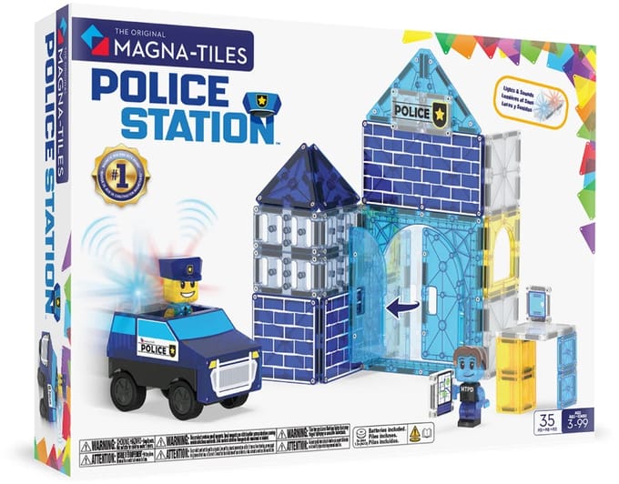252035PS - MAGNA-TILES - Politiebureau 35-delige set