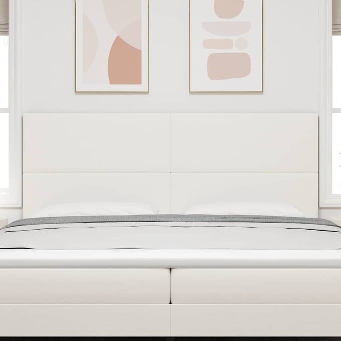 vidaXL - Hoofdbord - Crème - 200 - cm - Corduroy - stof