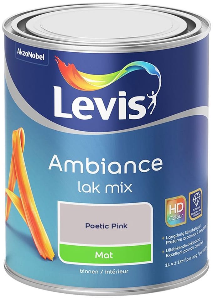 Levis - Ambiance Lak Mat Mix - Poetic Pink - 1 L