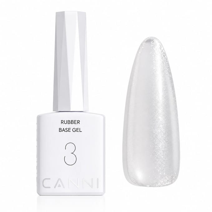 Canni - Rubberbase - 10 ml - HEMA-vrij - TPO-vrij - Rubber base - Rubber base coat - Rubber base gellak - Rubber base gel - Rubberbase gellak - Rubberbase clear