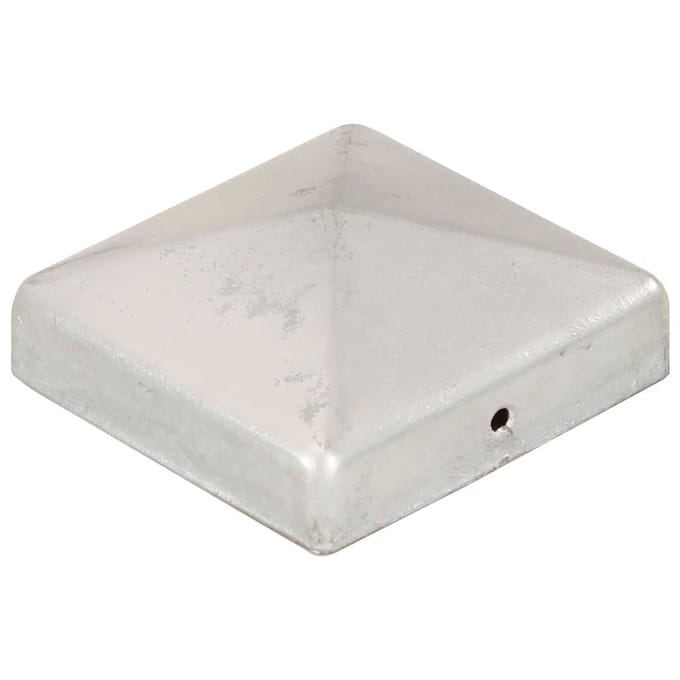 vidaXL - Paalkappen - 6 - st - piramide - 81x81 - mm - gegalvaniseerd - metaal