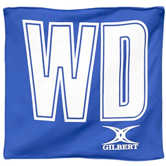 Gilbert Netball Patch Pro Bibs - One Size - Royal / Wit