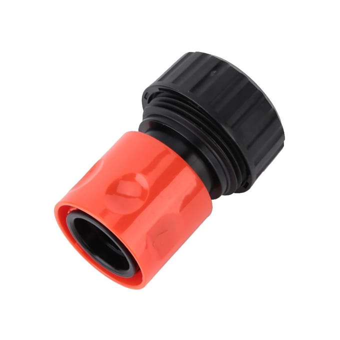 5 Stuks 3/4  Snelkoppeling Slangkoppeling Waterpijpadapter voor Thuis Tuin Gebruik black