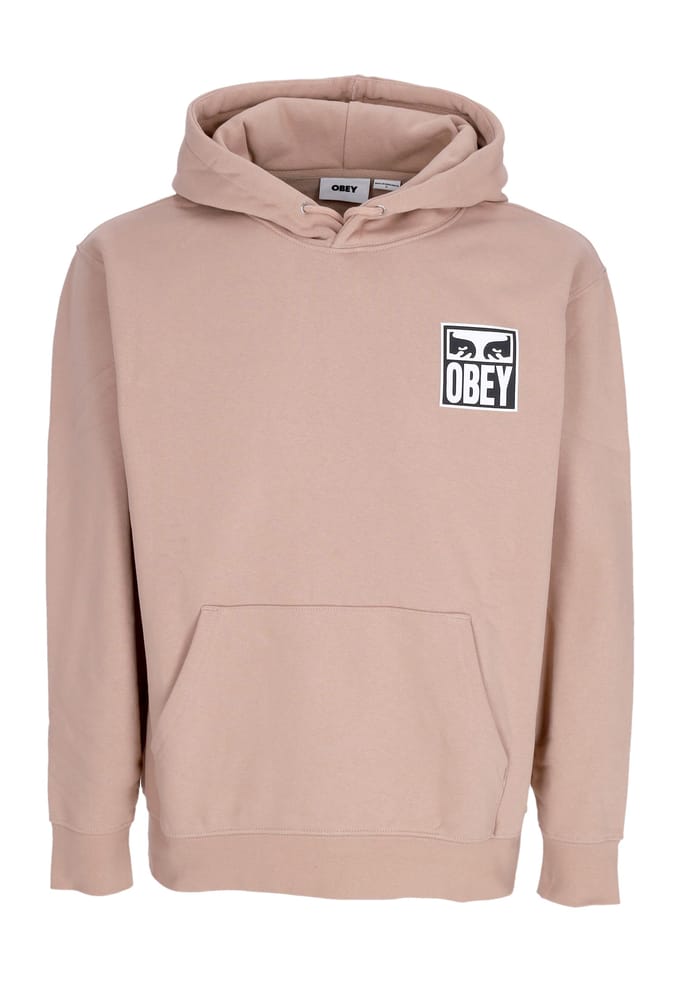 Mannen hoodie Ogen Icon Hood Premium Fleece Warm Taupe