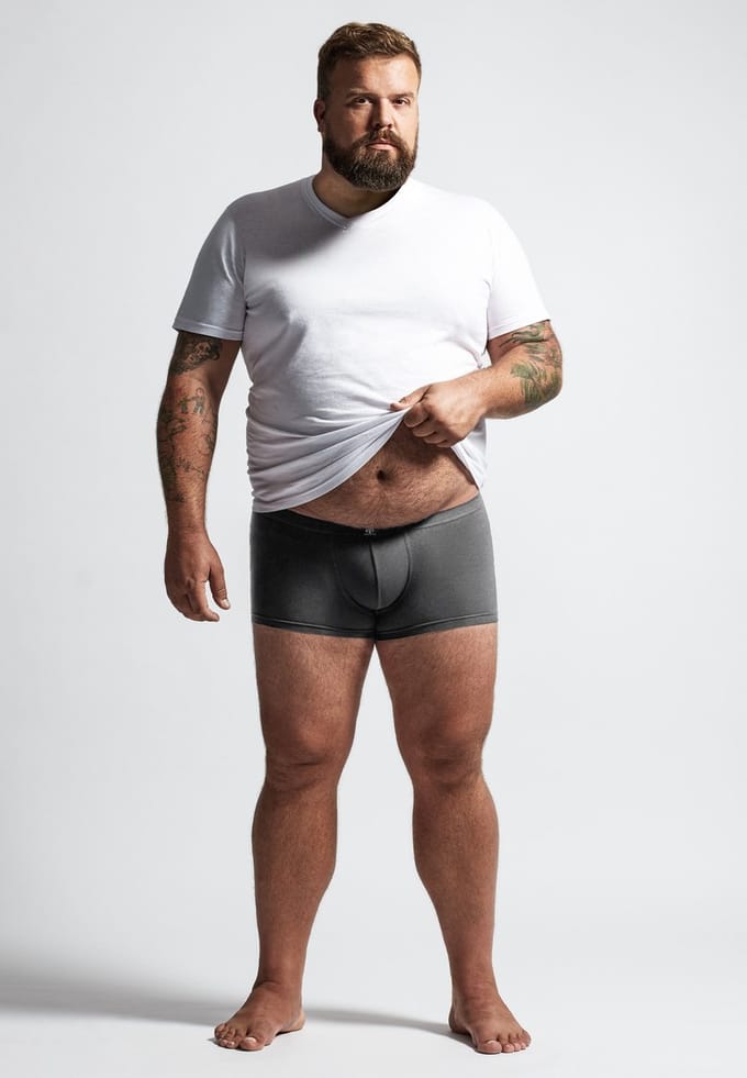 CECEBA Konvex 2-pack Heren Boxer - Grijs/Zwart