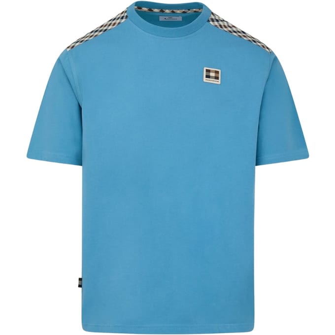 Aquascutum Active Insert Lamina Avio Blue T-shirt