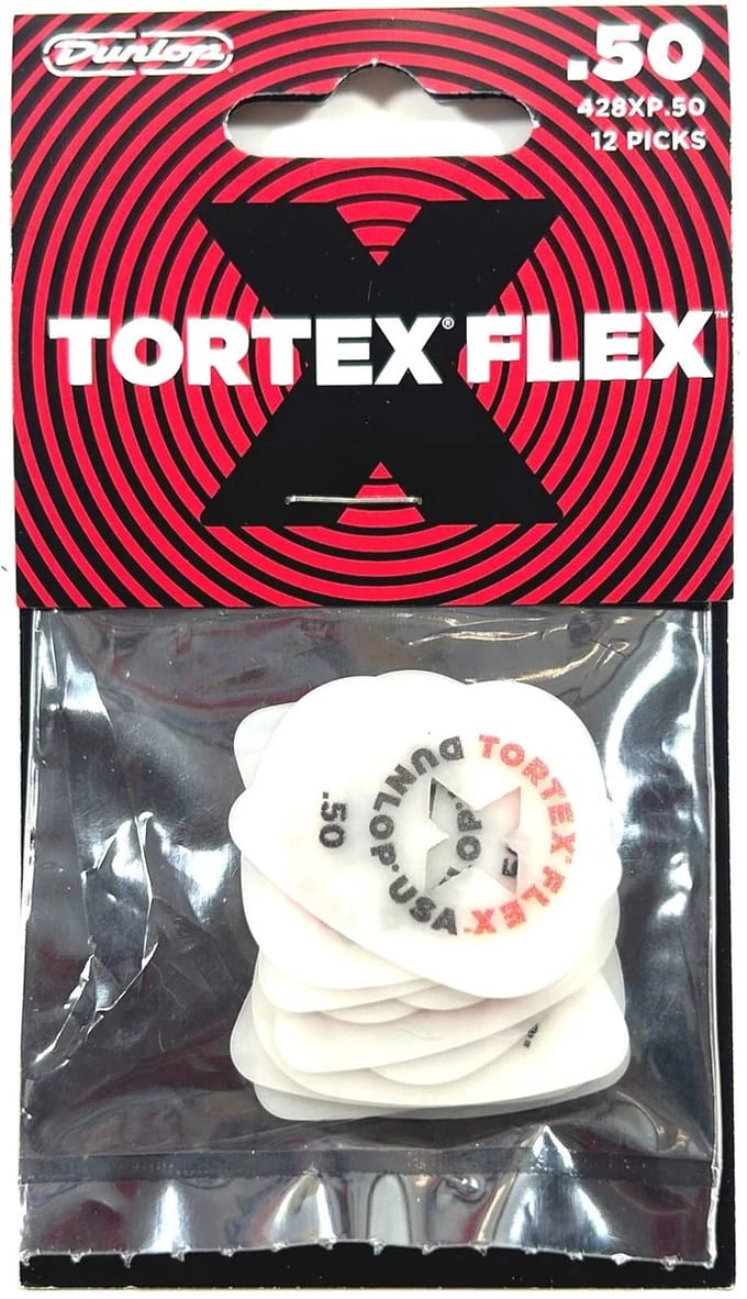 Jim Dunlop Tortex Flex - Plectrums - X Standard - 0,50 mm - Player's Pack 12 Stuks