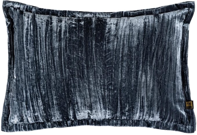 PTMD Senny Sierkussen - 60x3x40 cm - Fluweel - Blauw