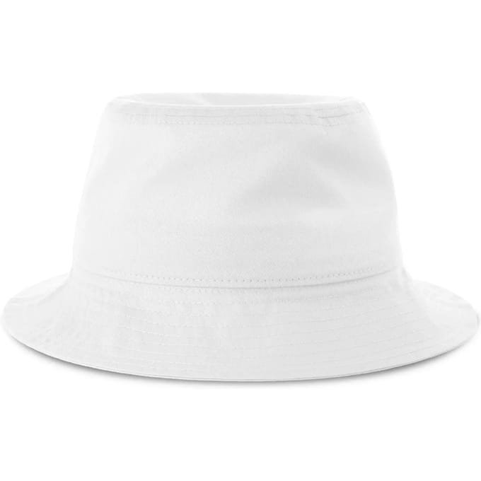 Atlantis Headwear - Bucket Cotton-S - White - One Size