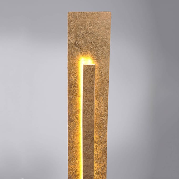 Paul Neuhaus Nevis - moderne LED staande lamp in bladgoud look