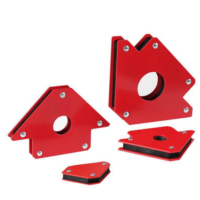 Ensemble de 6 aimants de soudage puissants Angle droit Aimant multi-angle robuste Kit support de soudage