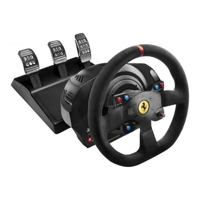 Thrustmaster T300 Ferrari Integral - Racestuur met 3 pedalen - Force Feedback - voor PS5 / PS4 / PC