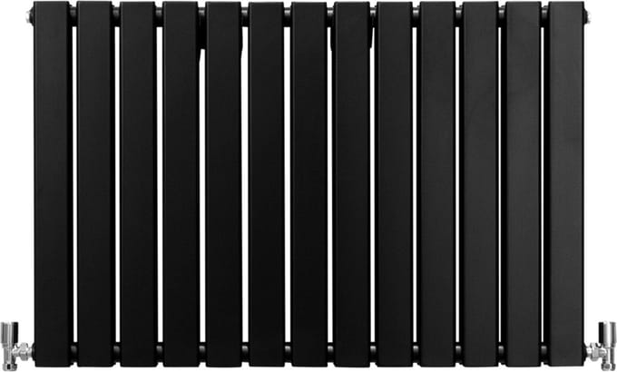 Design radiator - mat zwart - 600 mm x 910 mm - 15 jaar garantie