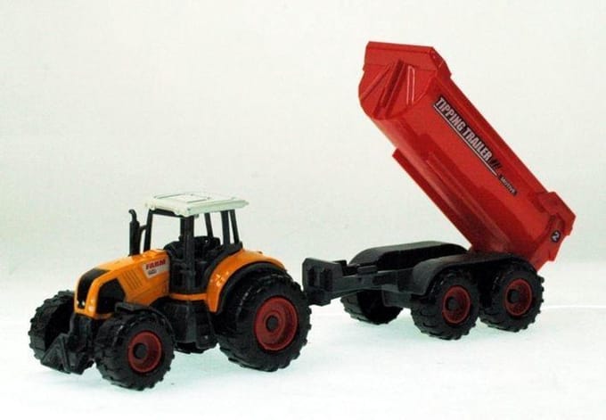 Jonotoys Tractorset Kunststof/diecast 6-delig