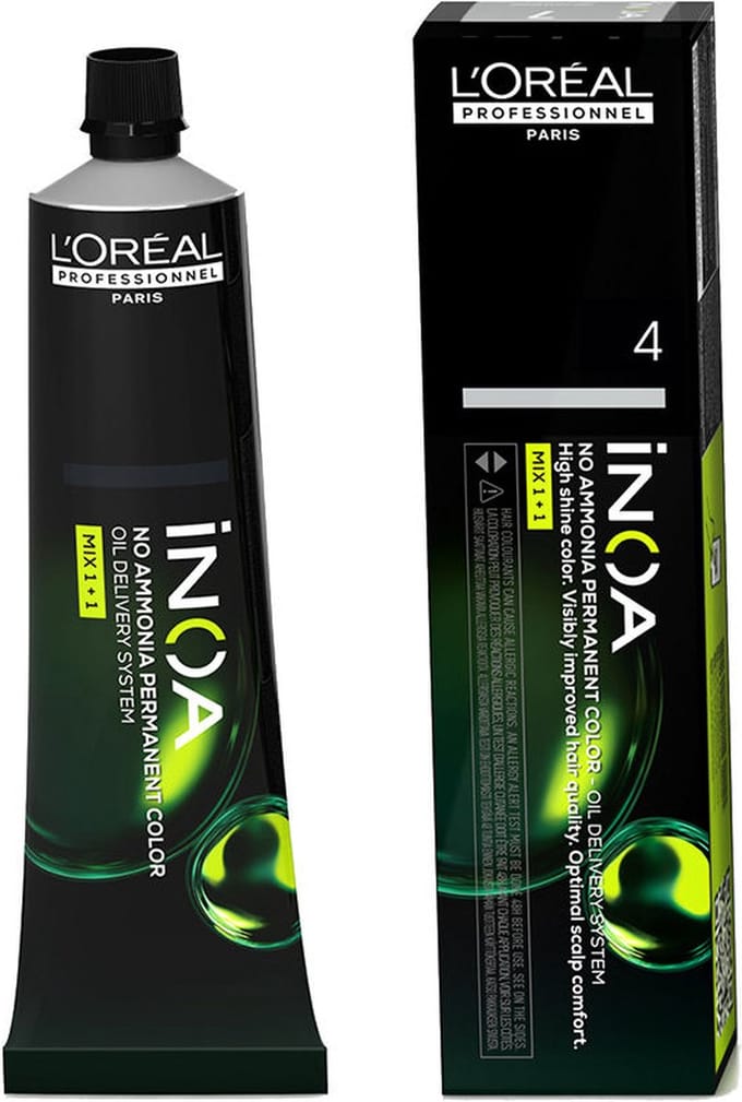 Permanente Kleur L'Oreal Professionnel Paris Inoa Color Bruin Nº 4 (60 g)