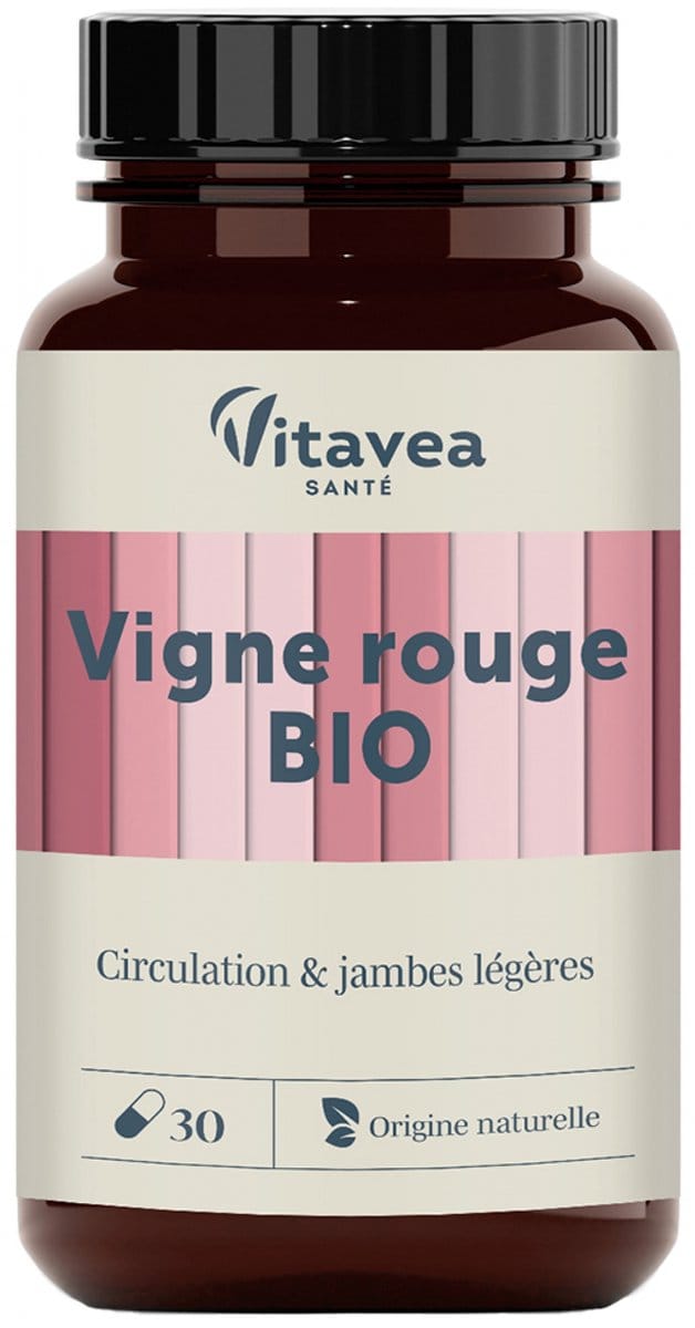 Vitavea Rode Wijnstok Circulatie & Lichte Benen Bio 30 Capsules