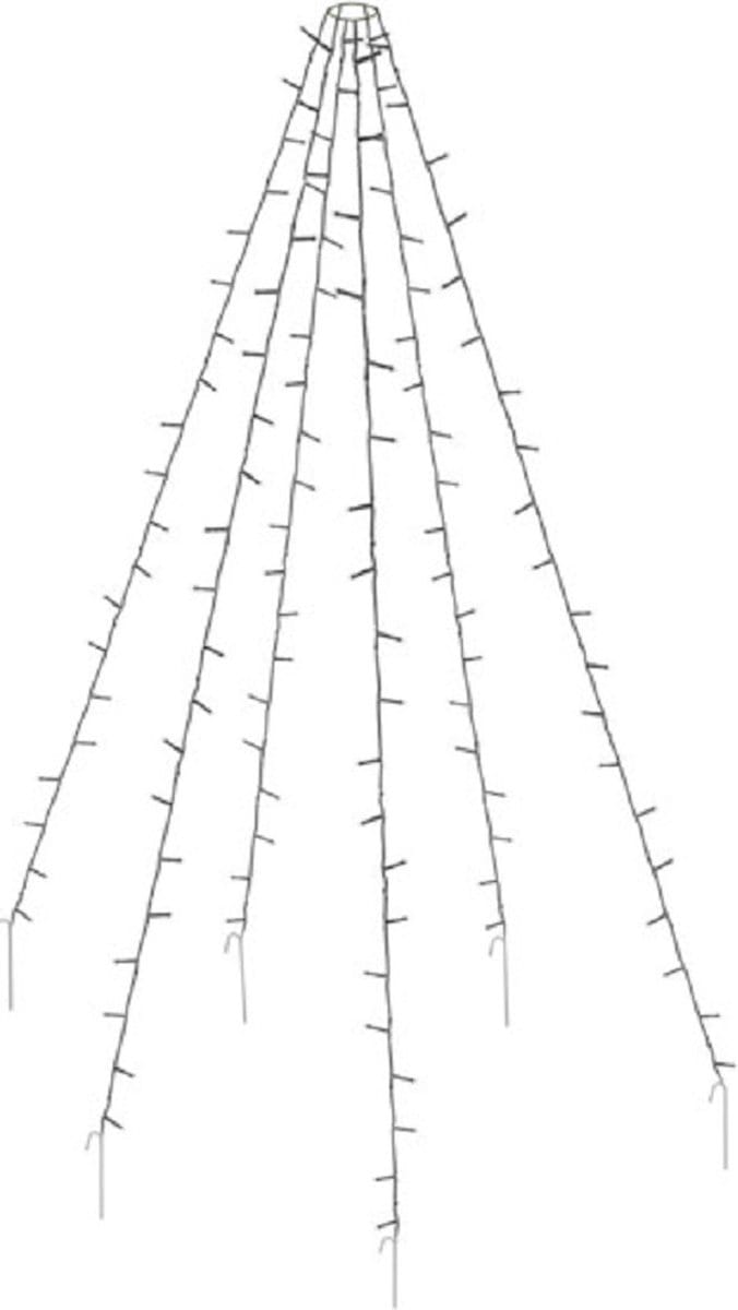 Vlaggenmast verlichting - 120 lampjes - Voor buiten
