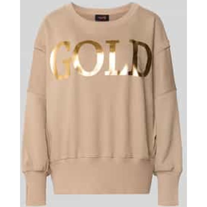 oversized sweatshirt van pure katoen met statementprint