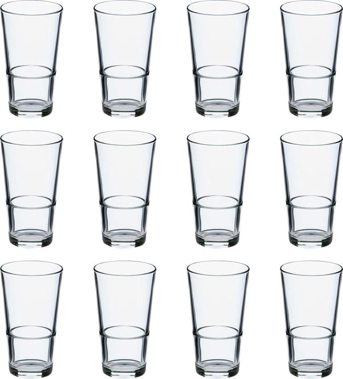 Bierglas Vaasje 25cl Stapelbaar Doos 12 Stuks Bierglazen